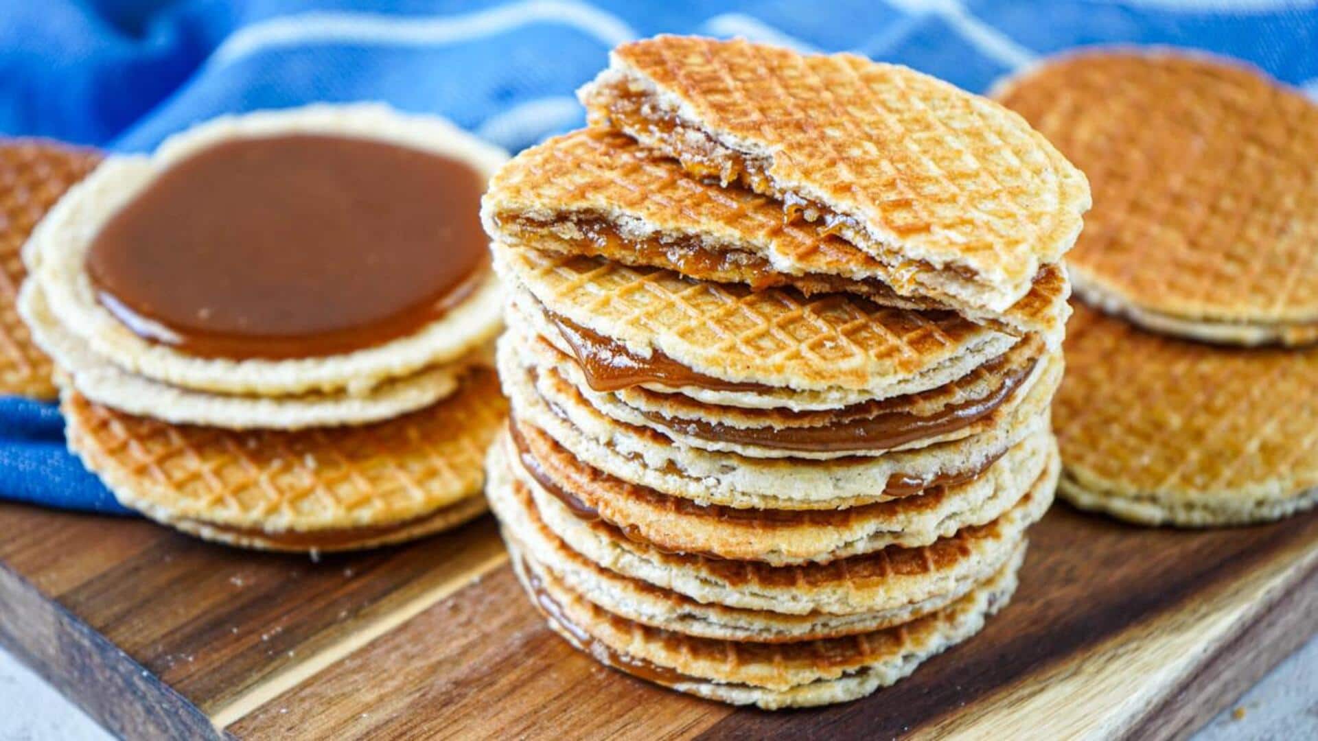 When in Netherlands, try the signature sweet treat, stroopwafels