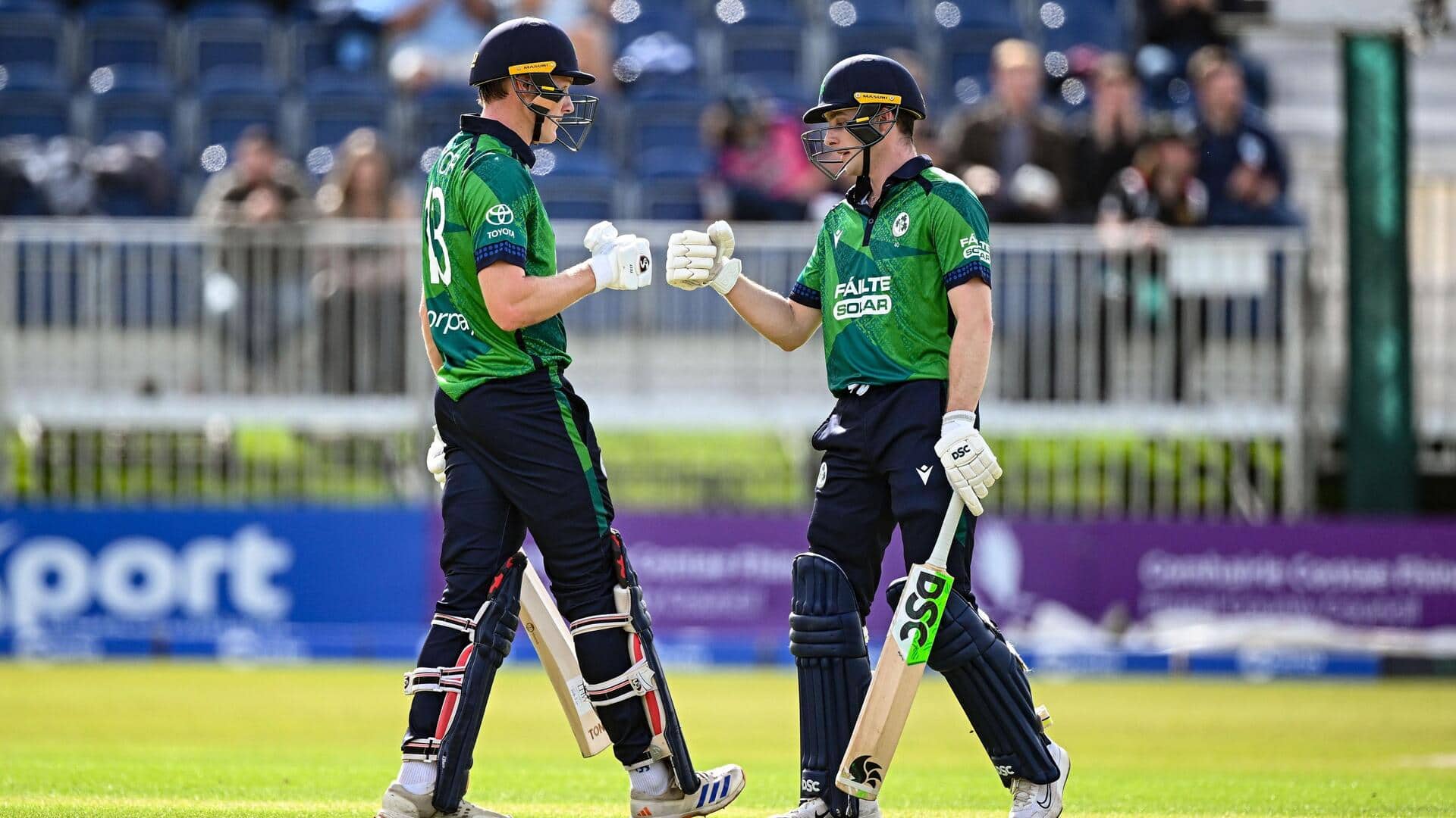 1st T20I: Harry Tector, Lorcan Tucker smash fifties versus England
