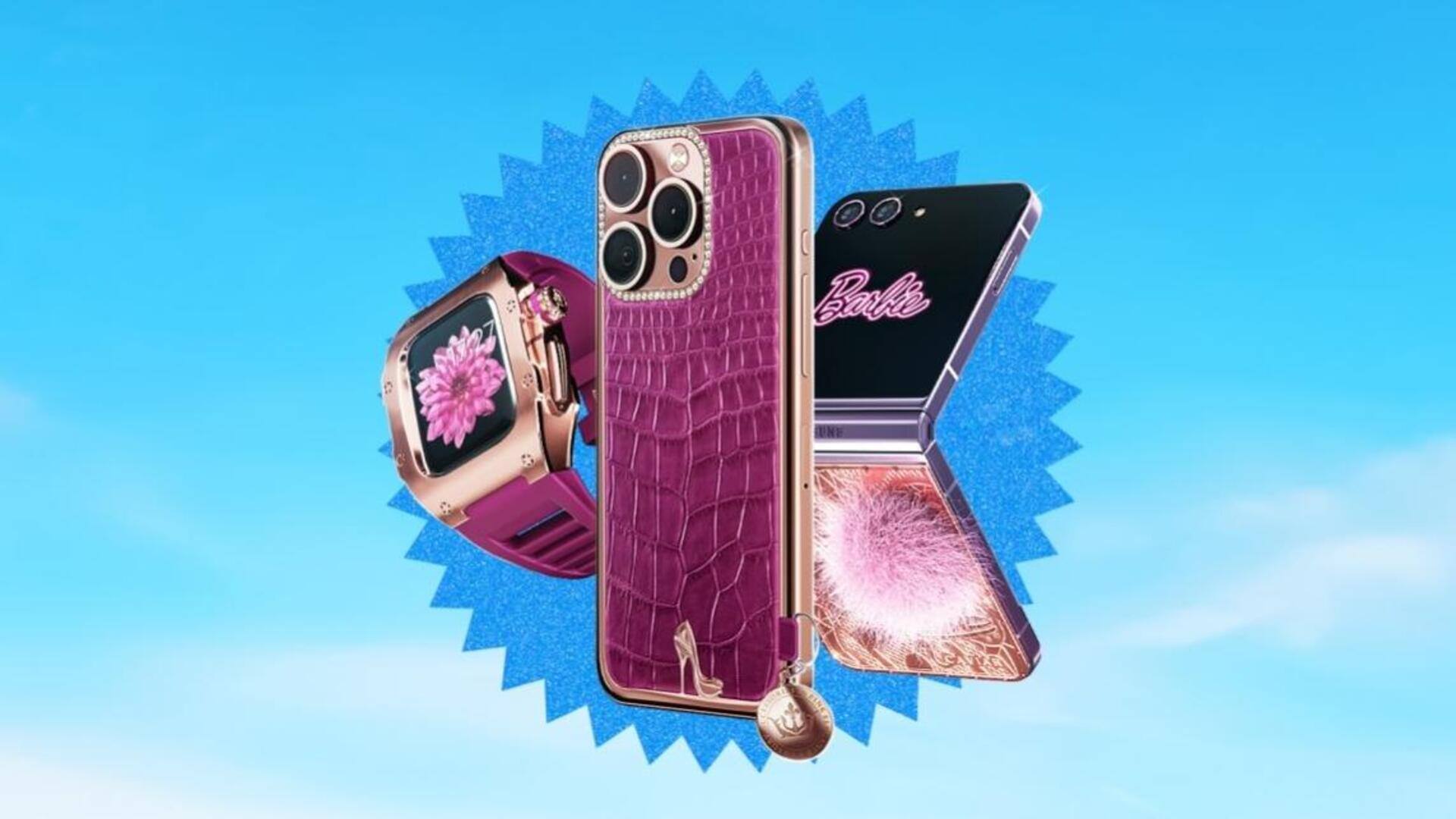 Caviar unveils Barbie-themed iPhone 15 Pro and Samsung Flip5