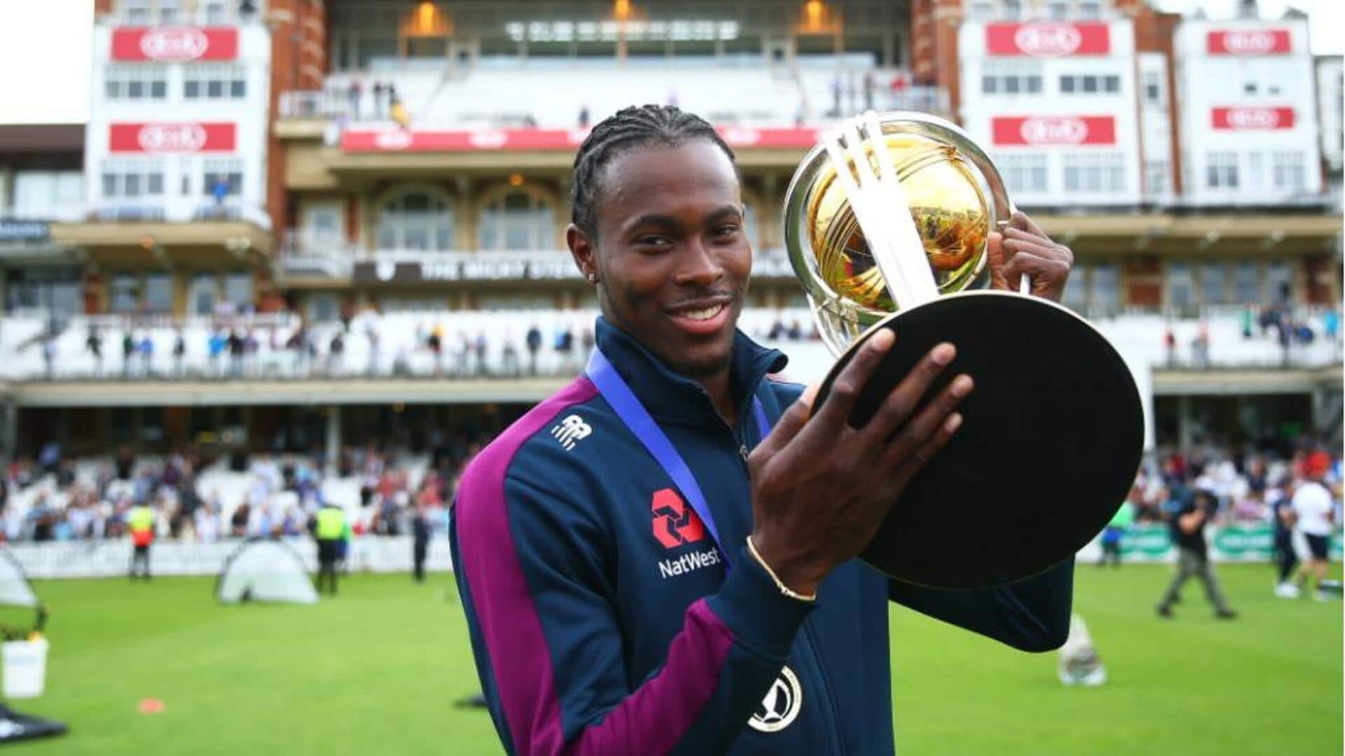 Jofra Archer named traveling reserve in England's World Cup squad