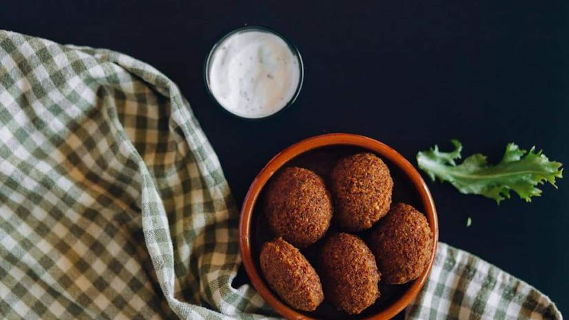 Cook Arabian falafel bowl with this step-by-step recipe