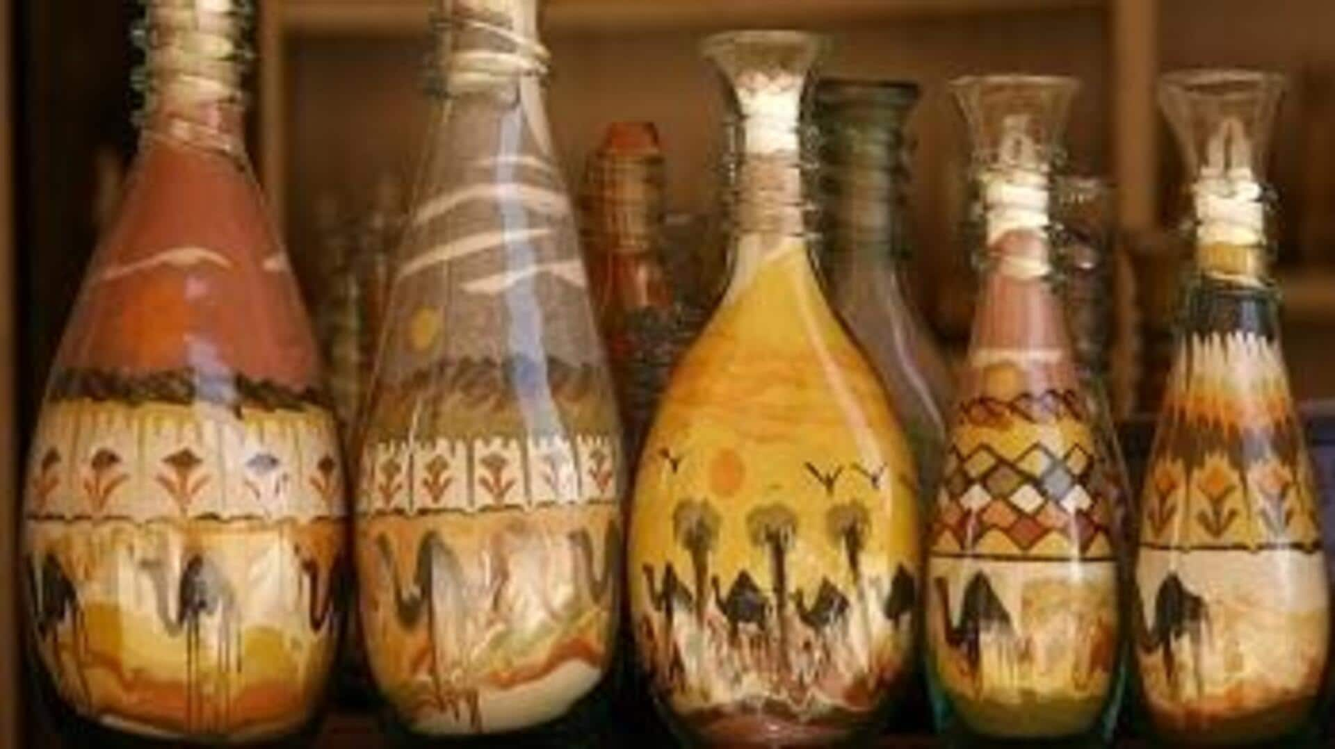 Crafting wonder with sand art bottles