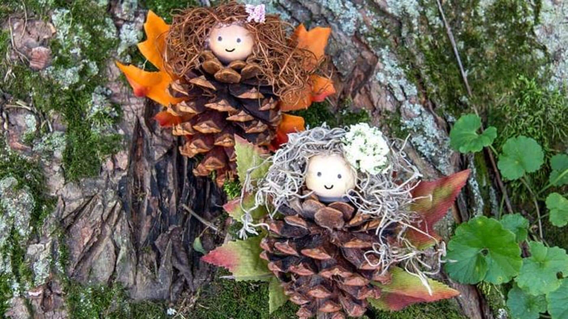 Who knew one could make crafts with pinecones? 