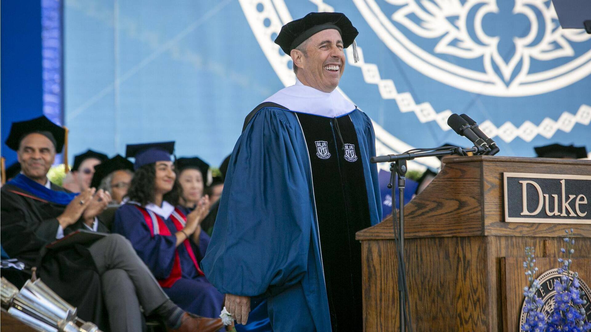 Why Duke University students staged walkout during Jerry Seinfeld's speech