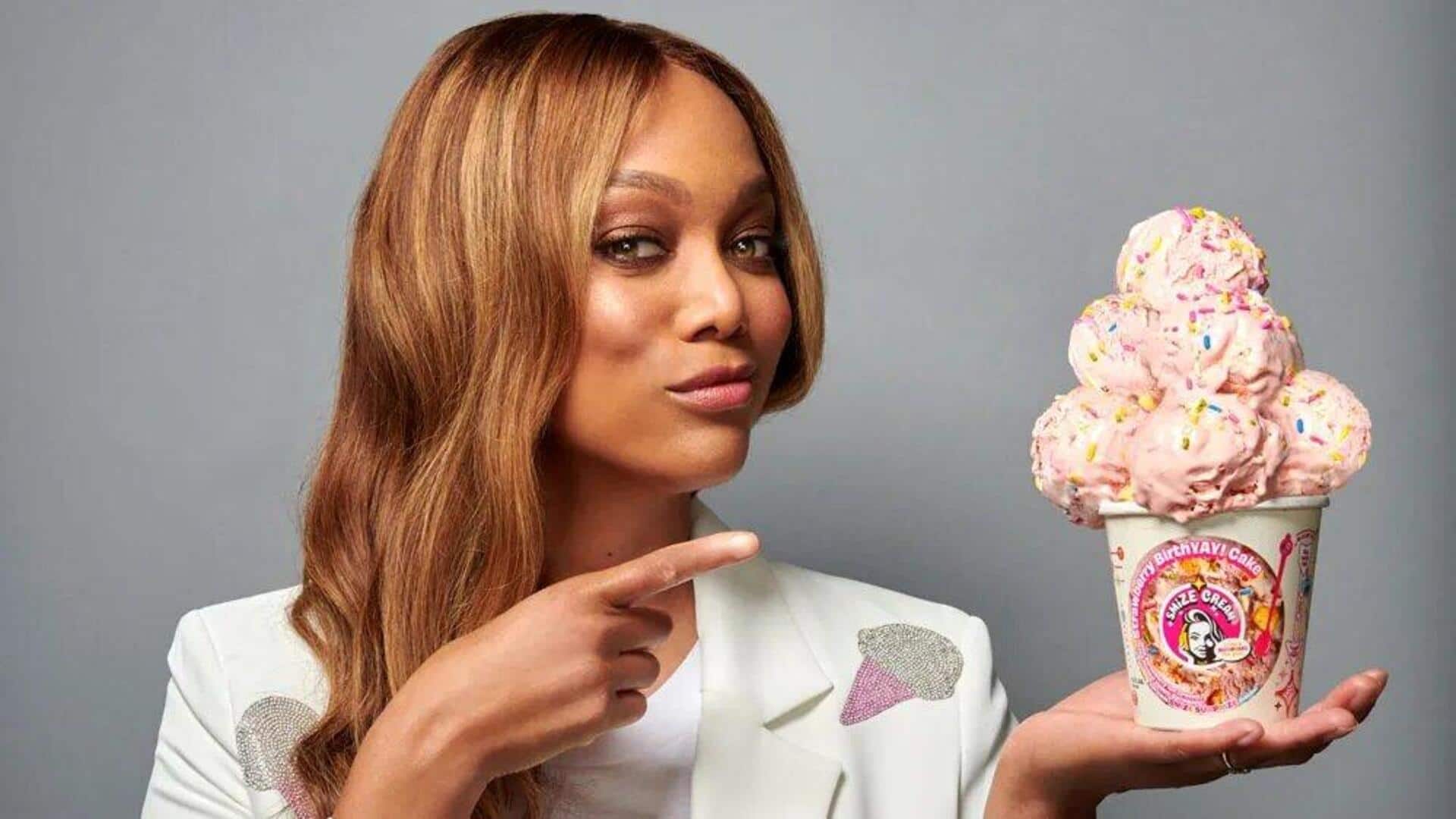 Tyra Banks launches 'hot ice cream.' Say what! Tyra Banks launches 'hot ice cream.' Say what!