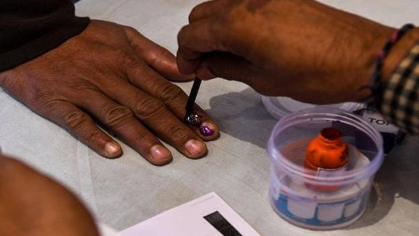 Districts covered in first phase of voting Districts covered in first phase of voting