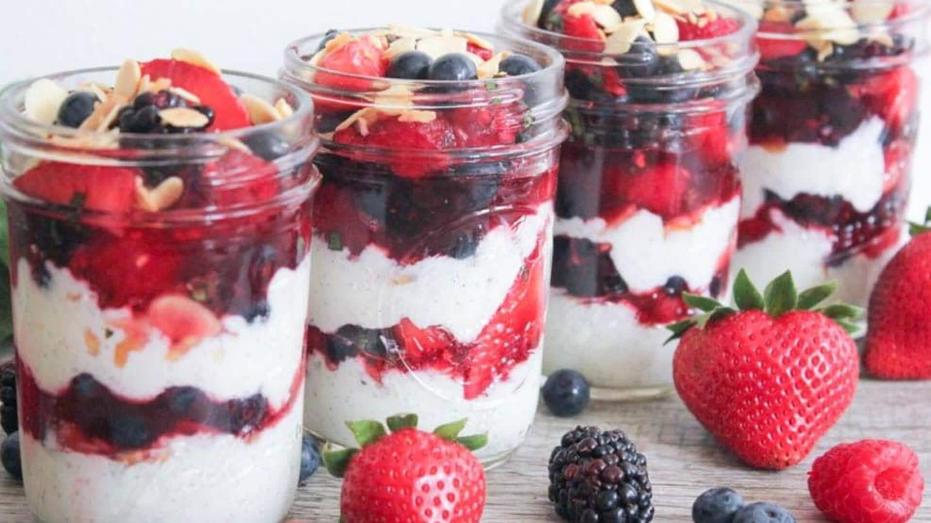 Tuck into these antioxidant-rich vegan berry parfaits