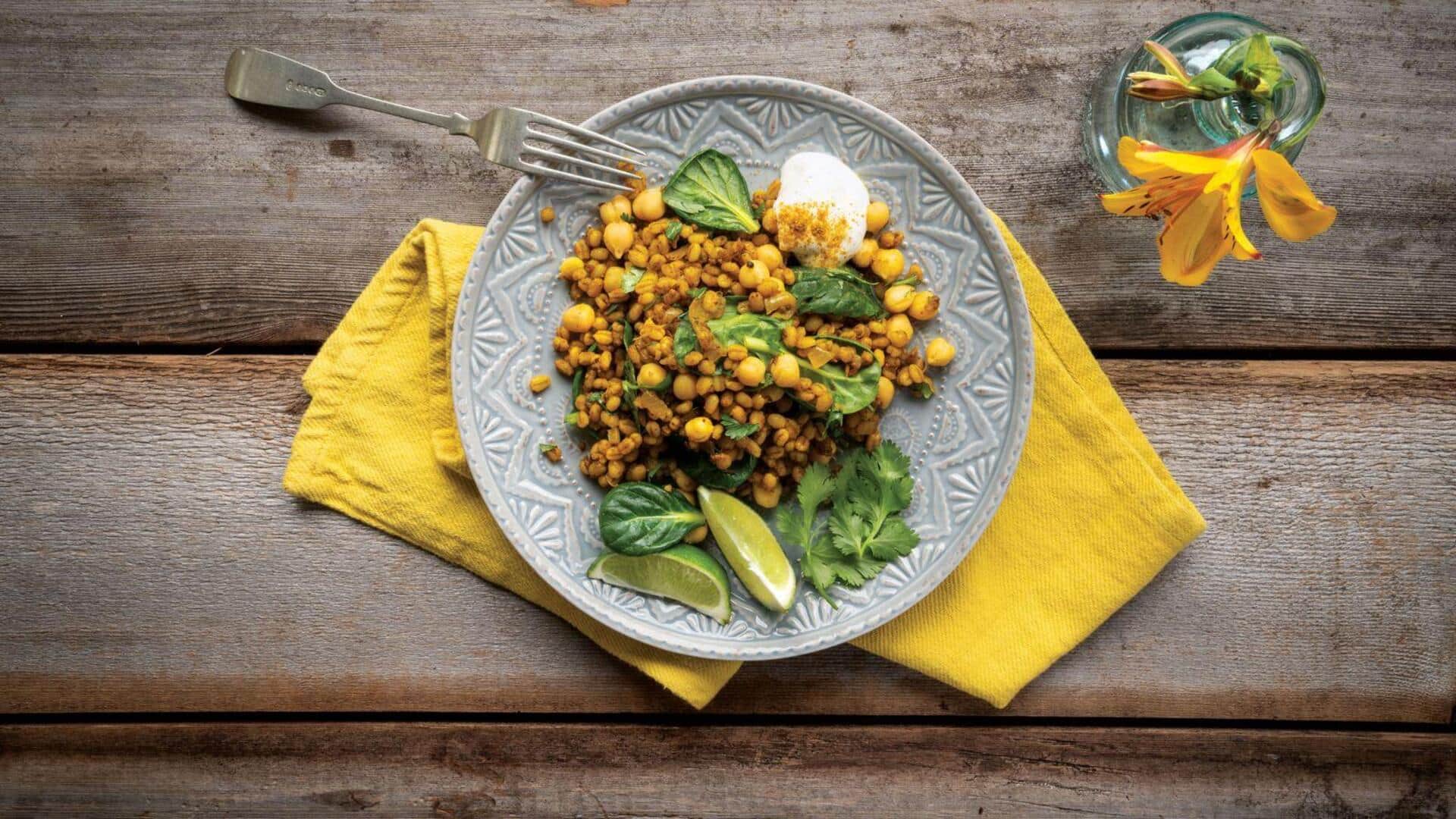 Must-try street breakfast featuring spiced flattened barley