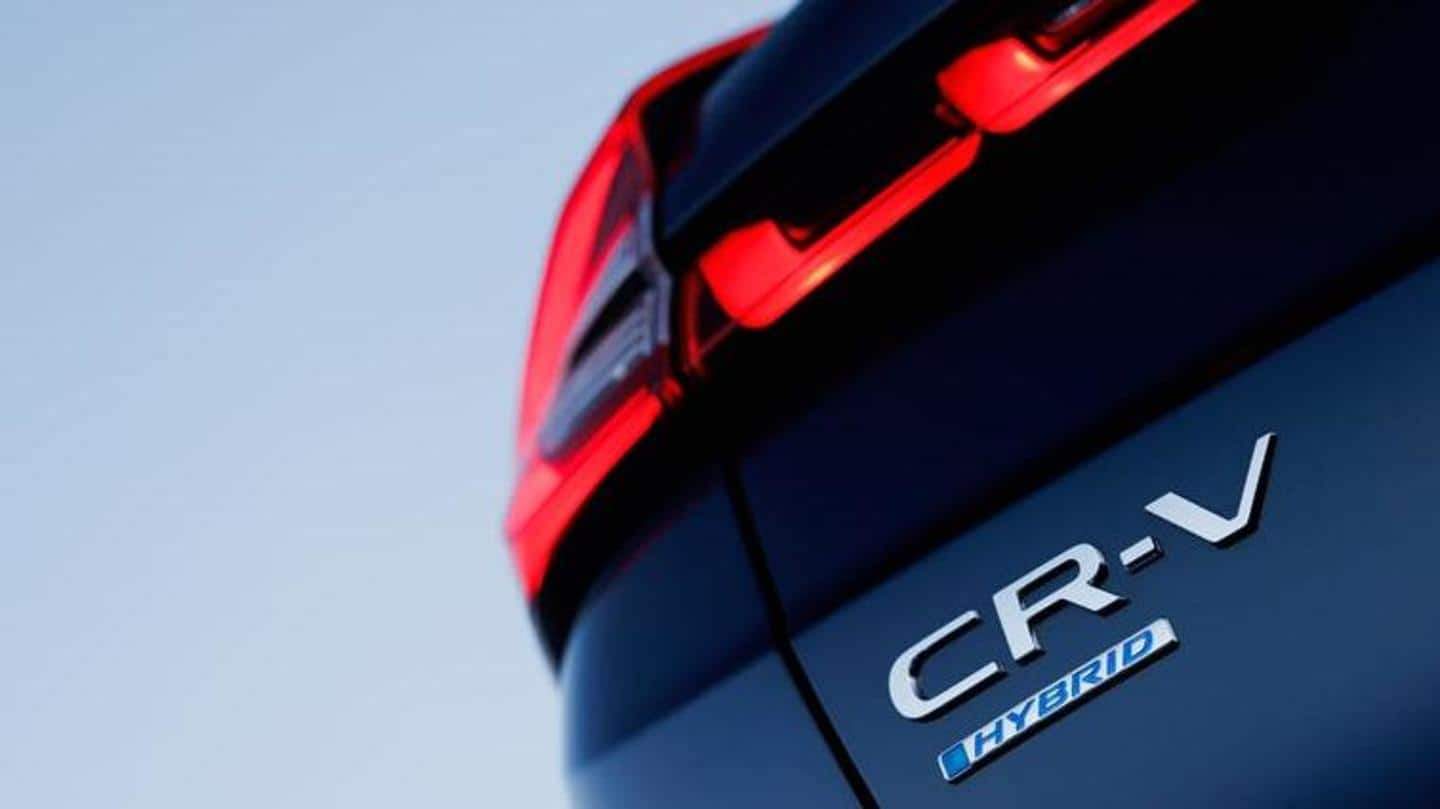 2023 Honda CR-V previewed with hybrid badge ahead of debut