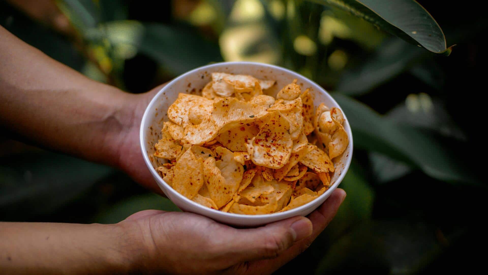 Are lotus root crisps better than potato chips?
