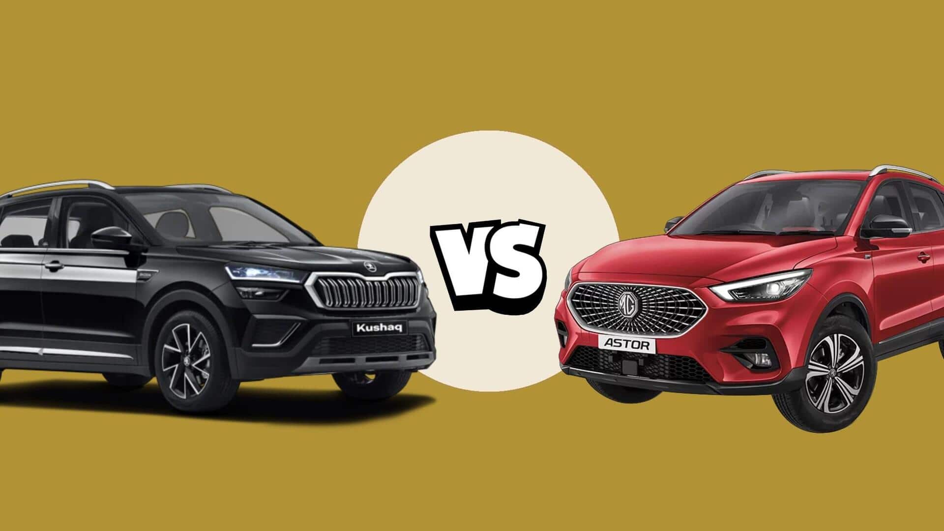 2024 MG Astor or SKODA KUSHAQ: Which SUV is better