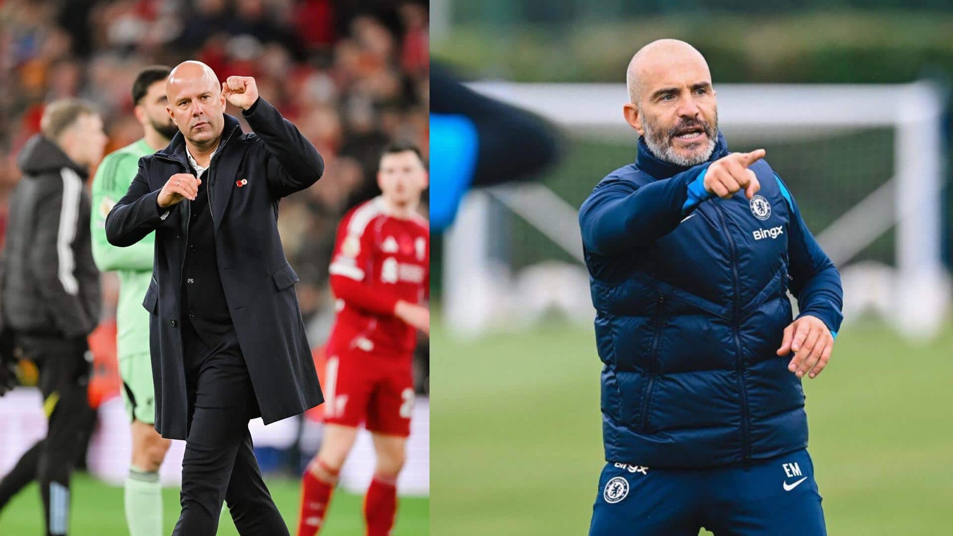 Enzo Maresca versus Arne Slot after 50 Premier League matches