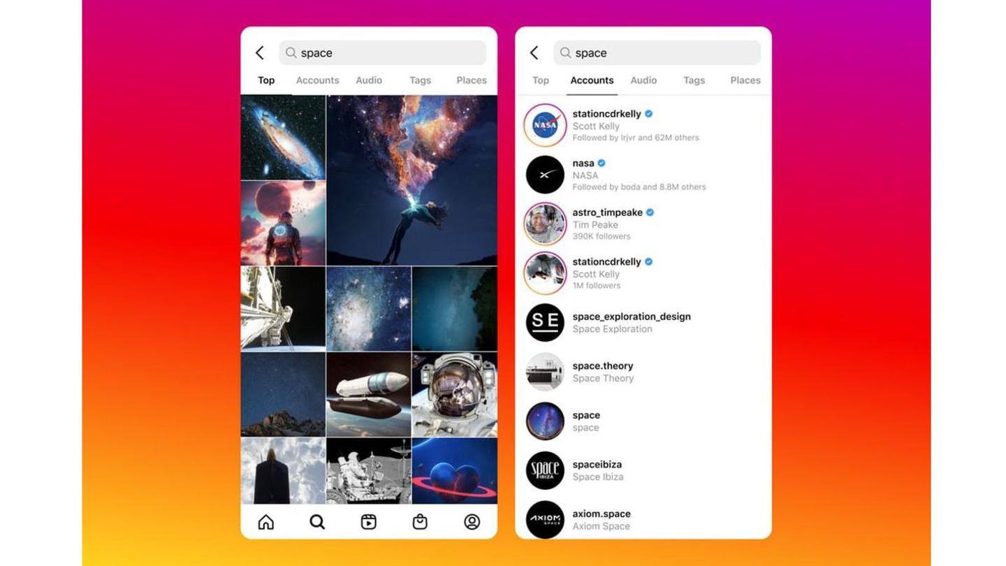 Soon, Instagram's 'Top' results page will show images, videos Soon, Instagram's 'Top' results page will show images, videos