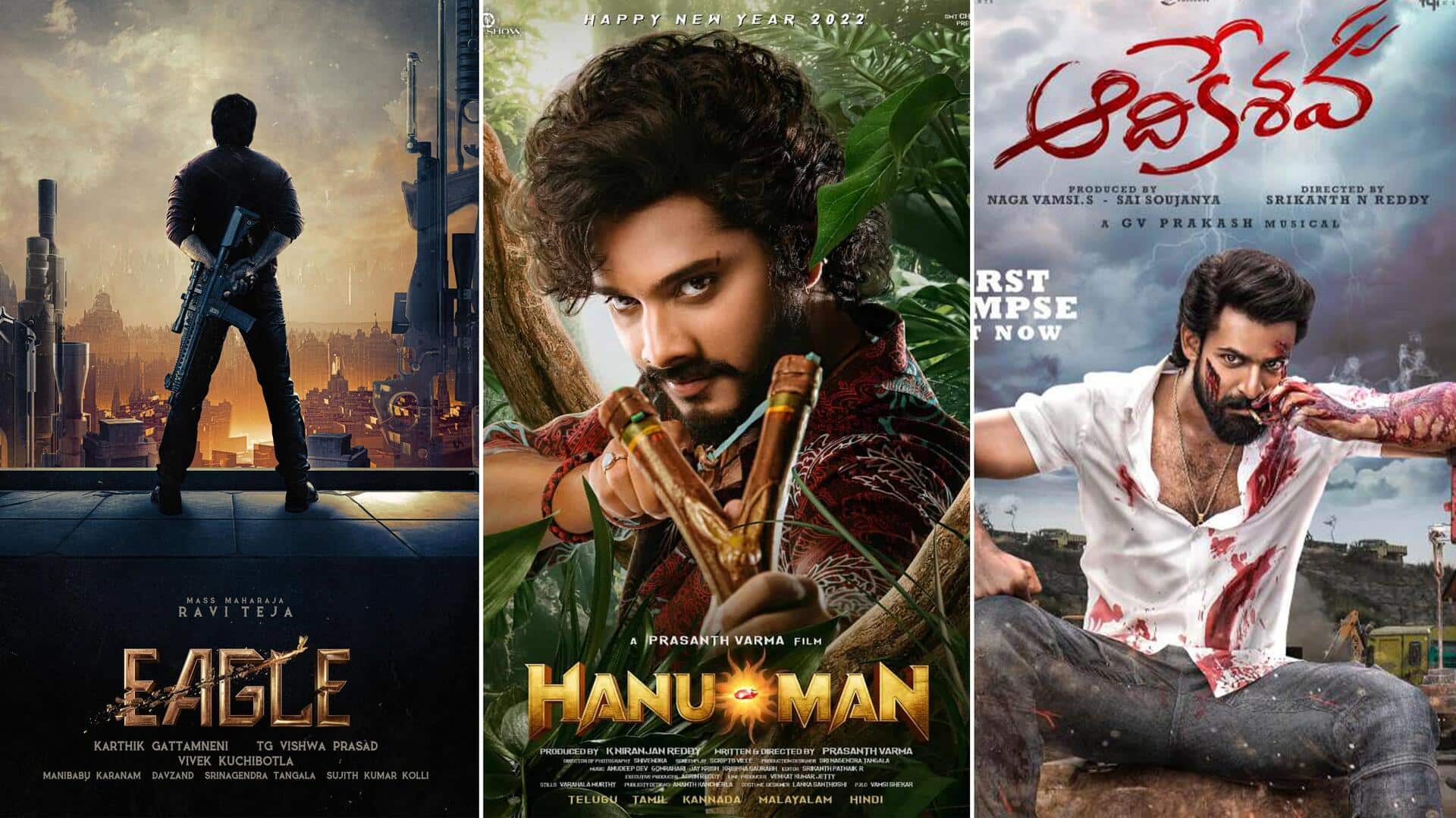Diwali special: Telugu films 'Eagle,' 'HanuMan,' 'Bhimaa' unveil new posters