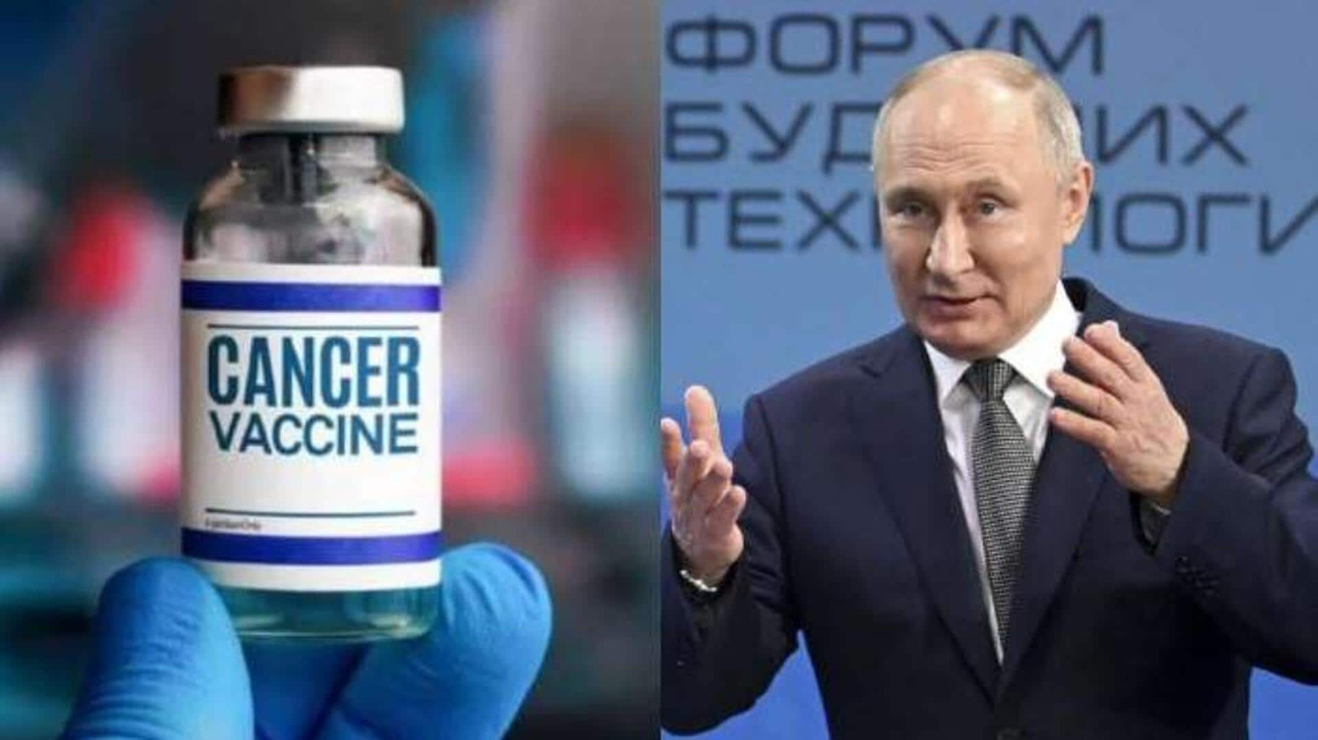 Russia's cancer vaccine to be available for free from 2025