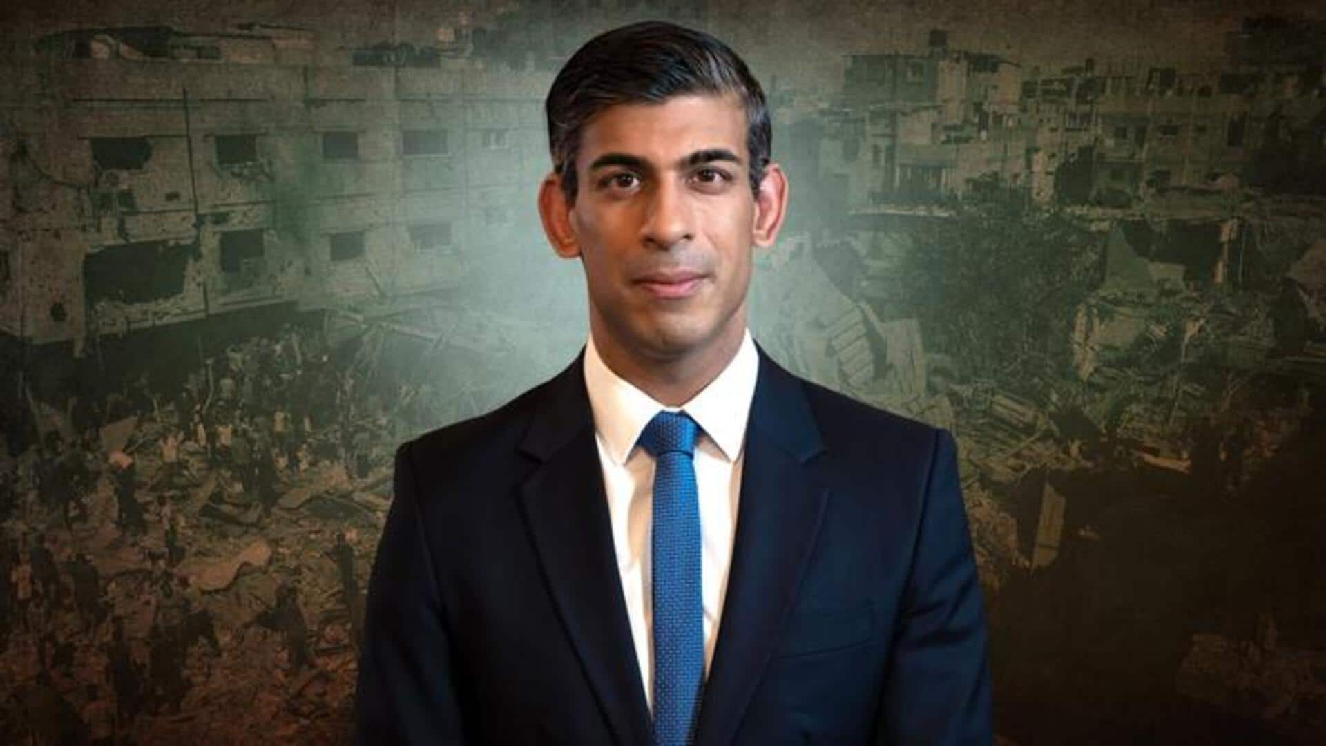 Rishi Sunak urges progress on Gaza aid during Israel visit