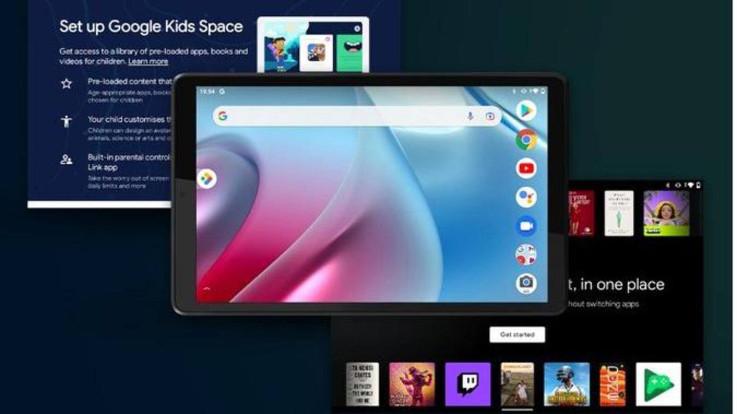 The tablet runs on Android 11 operating system The tablet runs on Android 11 operating system