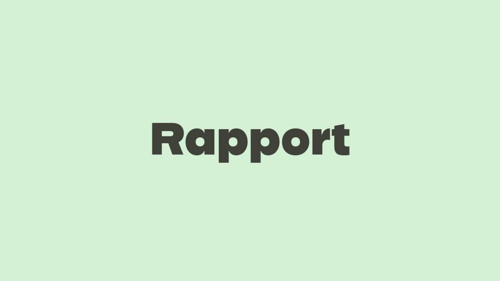 Word of the Day: Rapport