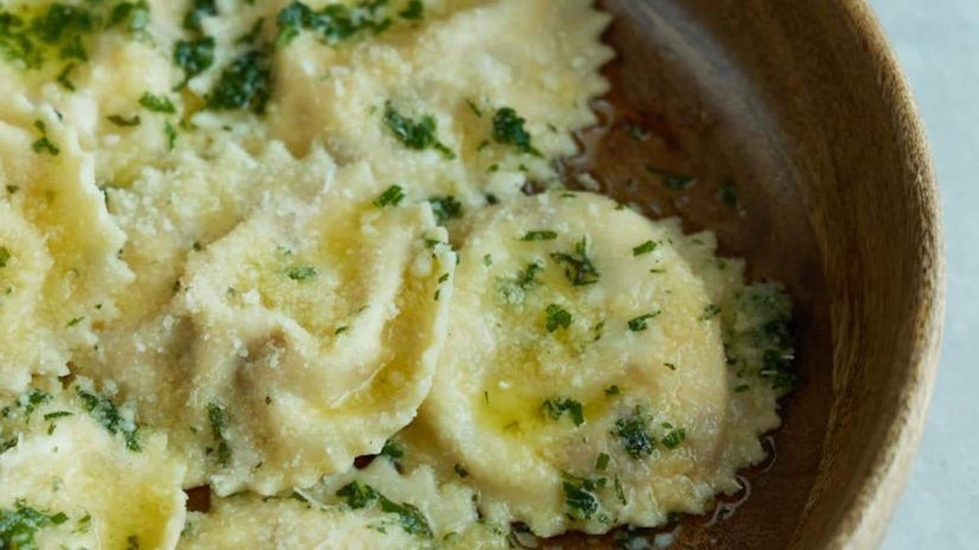 Italian mushroom ravioli in sage butter guide