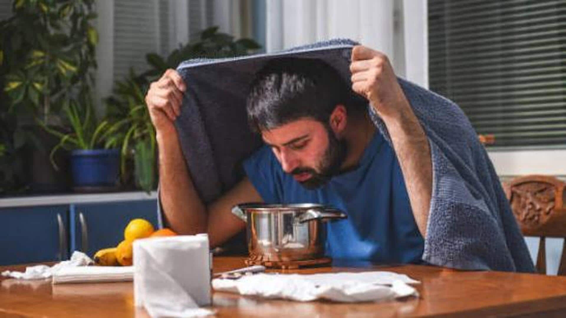 Dealing with sinus? Try turmeric steam inhalation