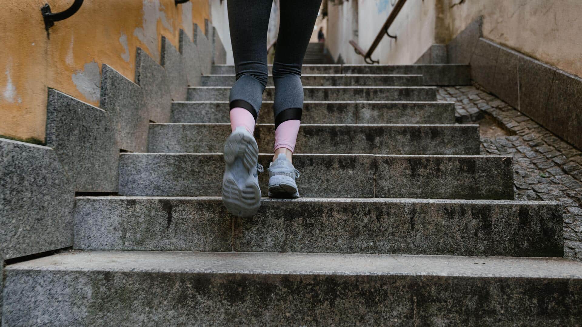 Get fit at home with a simple stair workout