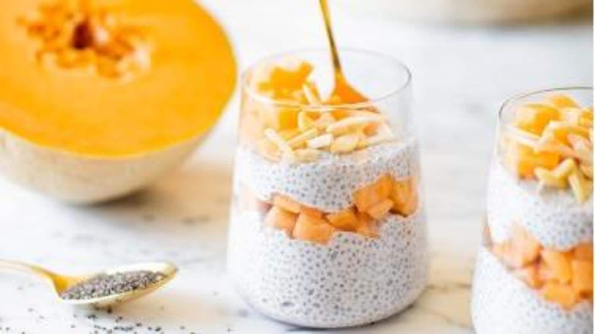 5-minute breakfasts: Muskmelon chia pudding