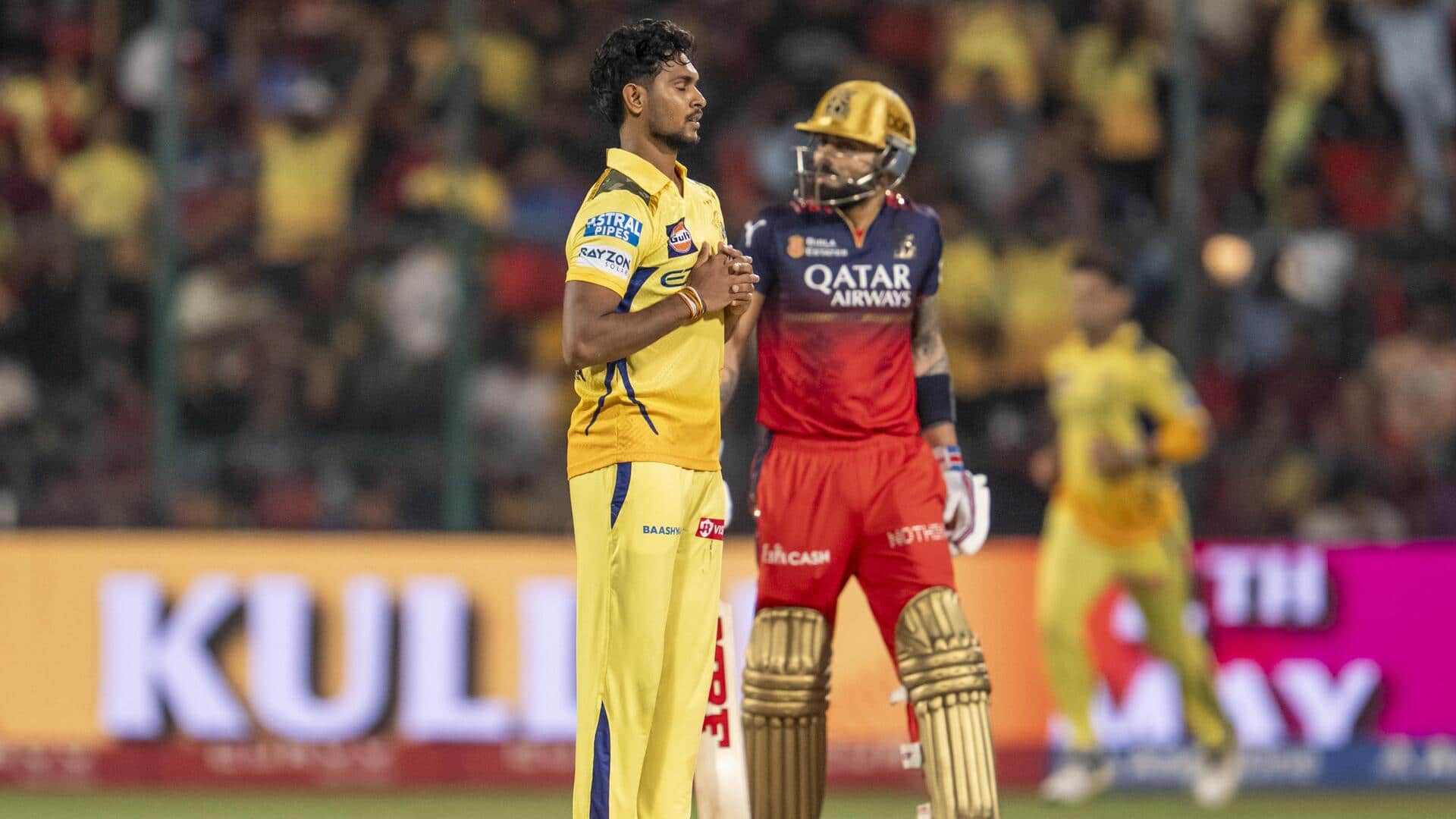 Matheesha Pathirana claims 3/36 for CSK versus RCB: Key stats Matheesha Pathirana claims 3/36 for CSK versus RCB: Key stats