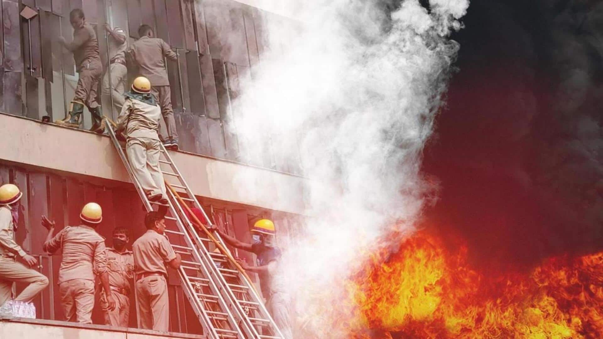 Surat factory fire: Charred bodies of 7 workers recovered