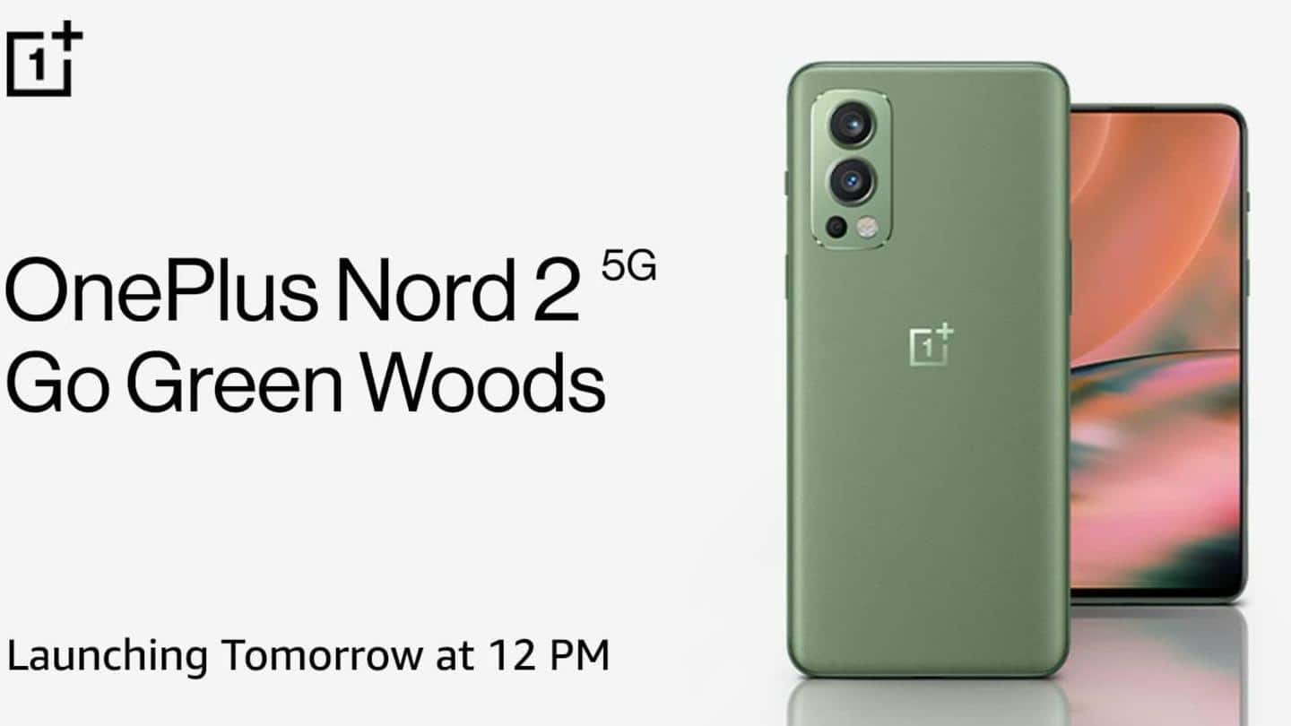 OnePlus Nord 2 Go Green Woods variant's sale starts tomorrow