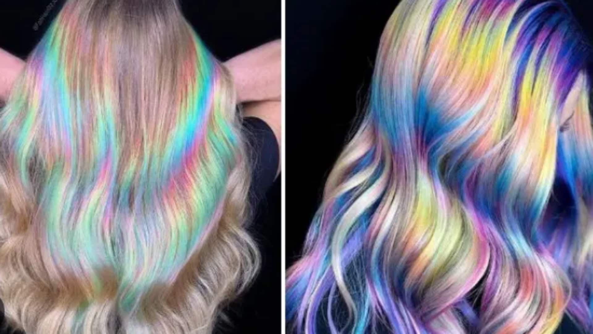 Transform your hair with holographic highlights. Here's how