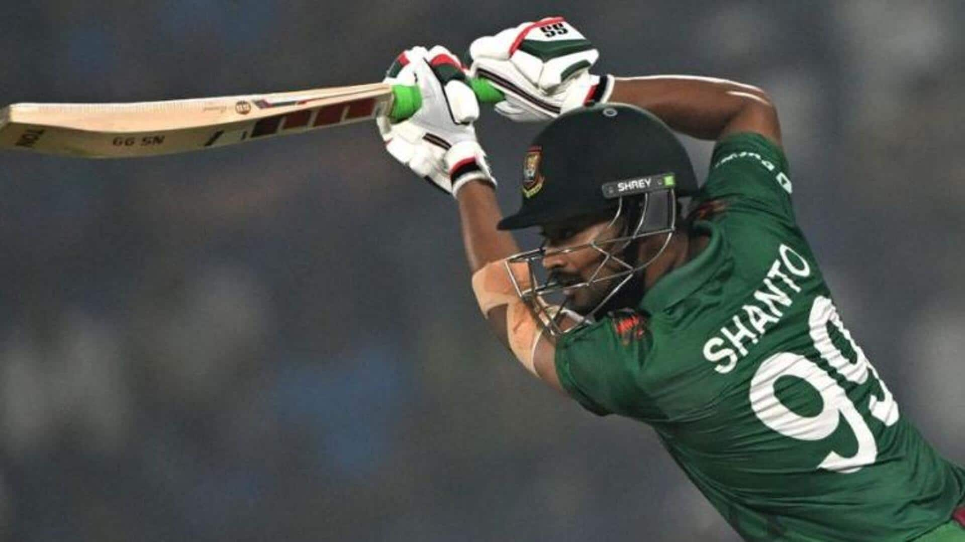 Bangladesh's Najmul Hossain Shanto races to 1,500 ODI runs: Stats