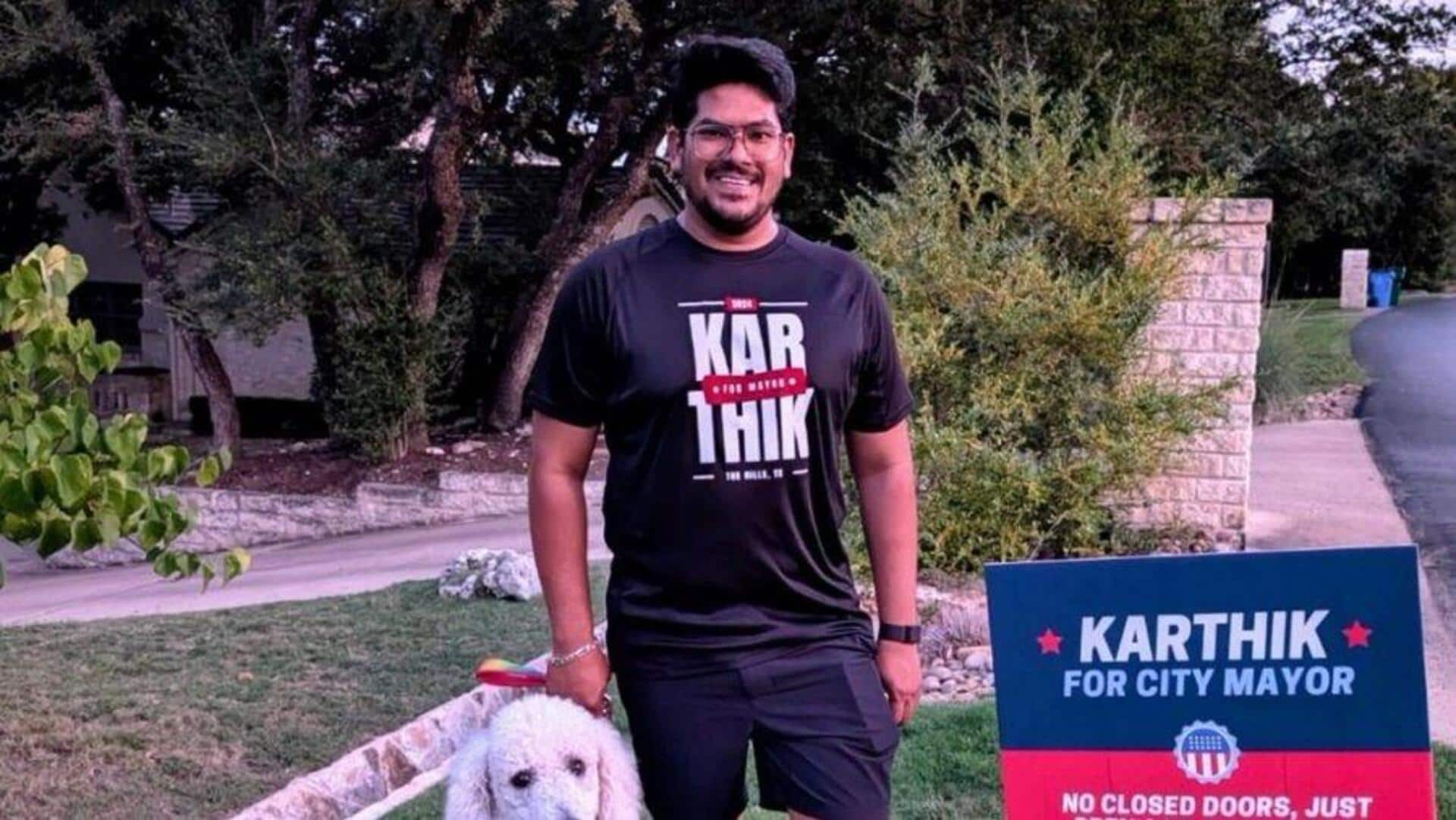 Who's Karthik Naralasetty, Andhra-origin businessman running for mayor in Texas