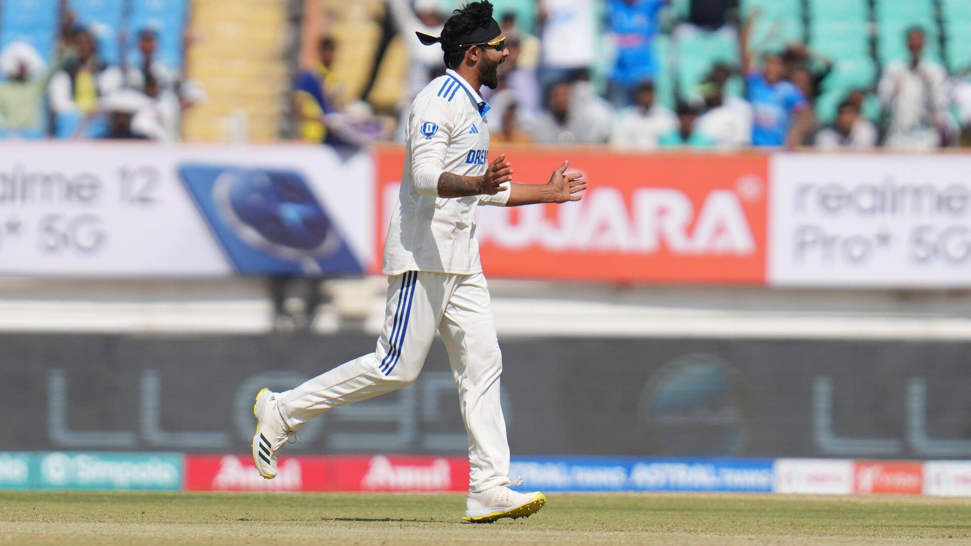 Ravindra Jadeja claims his second Test fifer versus England: Stats