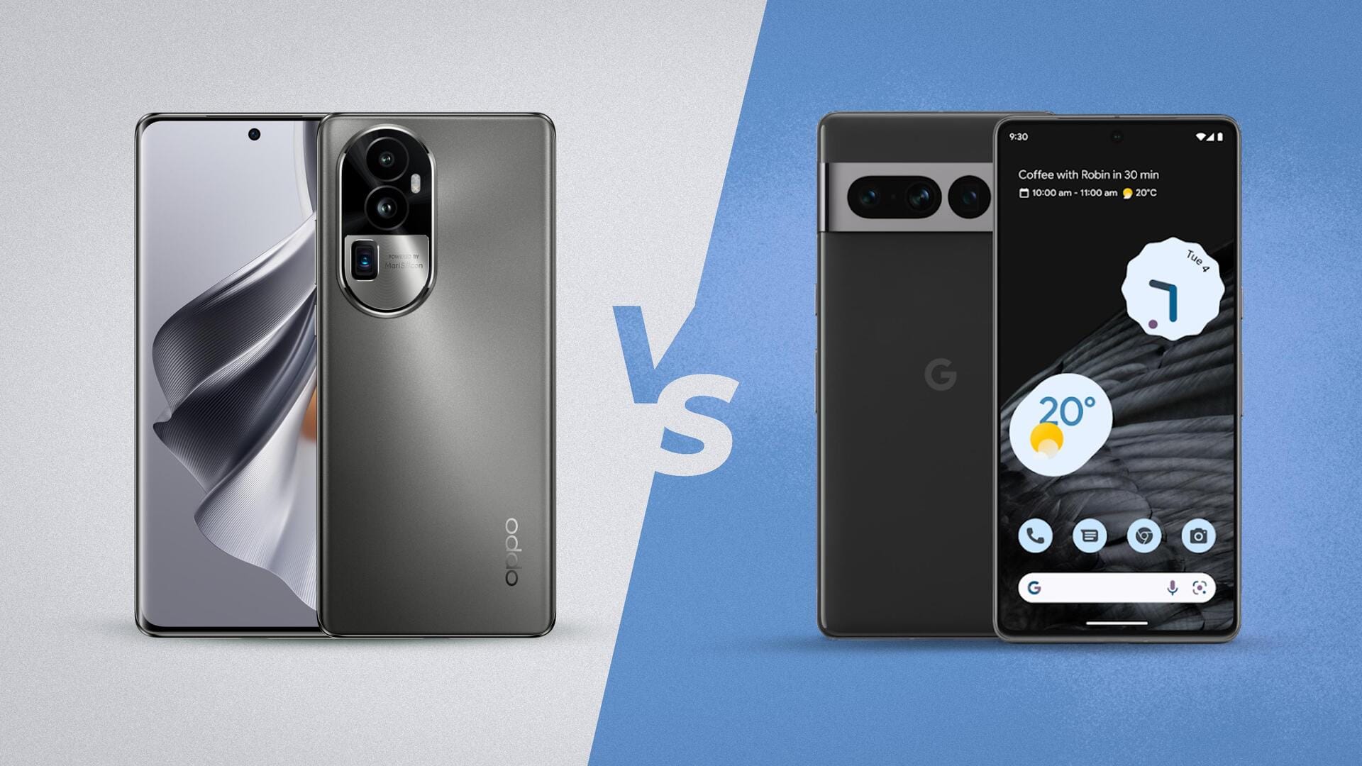 Oppo Reno 10 5G vs Google Pixel 7a: What's the difference?