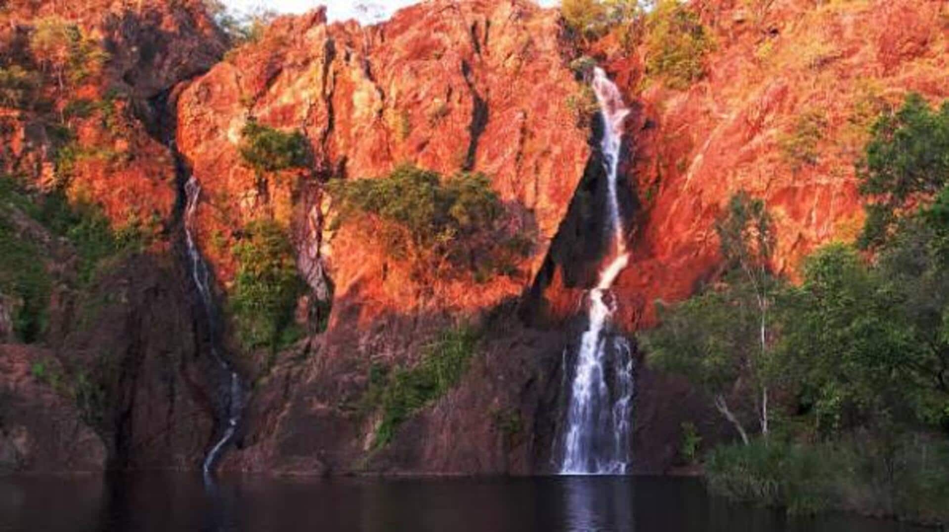 The Australian Outback is home to stunning waterfalls! 