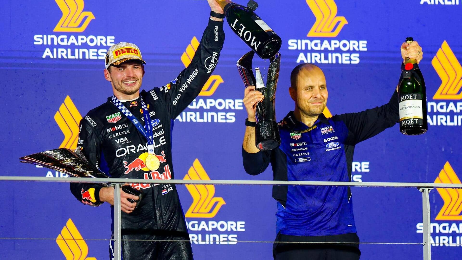 Max Verstappen wins his maiden Singapore GP title: Key stats