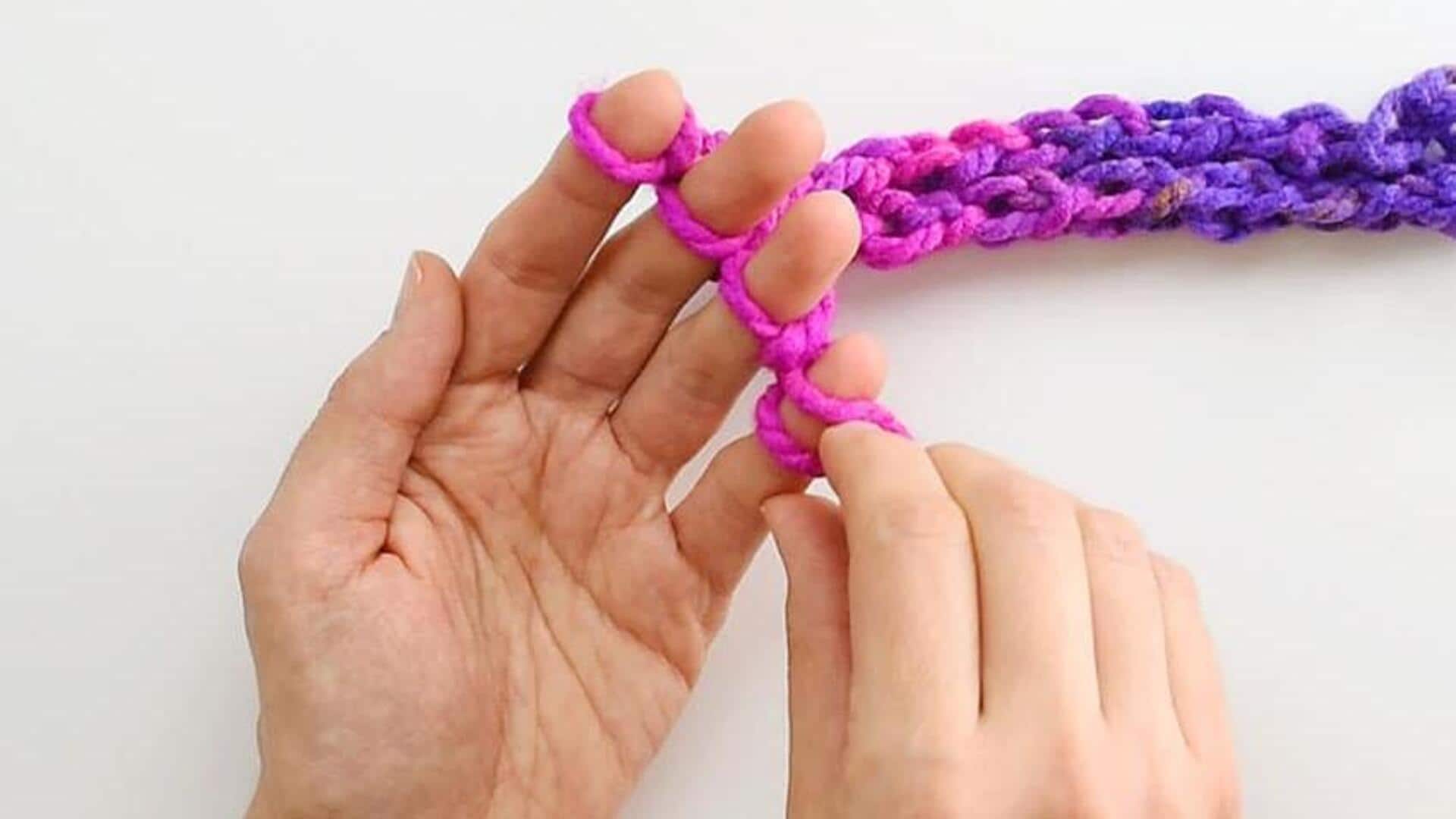 A beginner's guide to finger knitting A beginner's guide to finger knitting