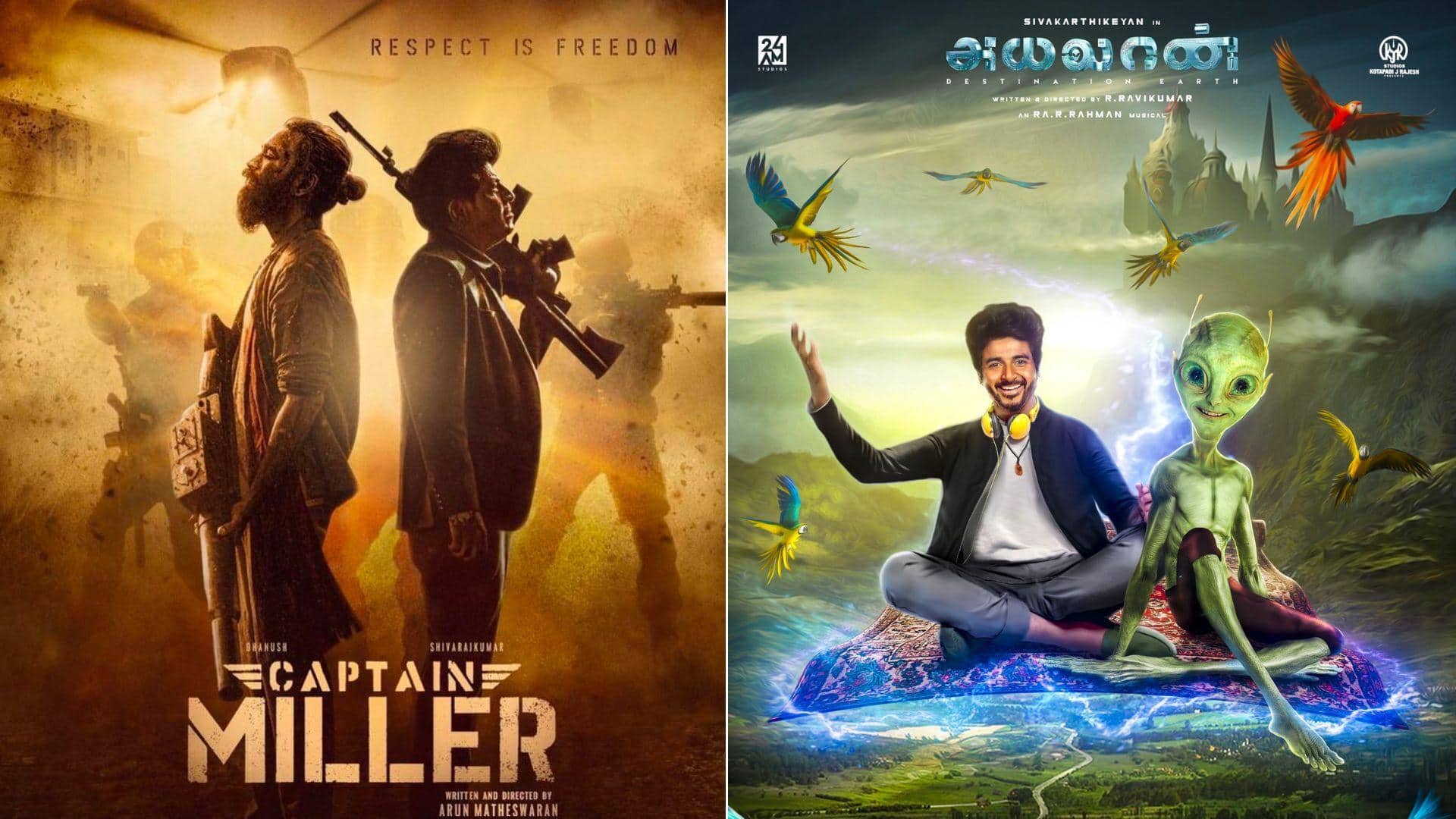 Box office: Dhanush's 'Captain Miller' scores big against Sivakarthikeyan's 'Ayalaan'