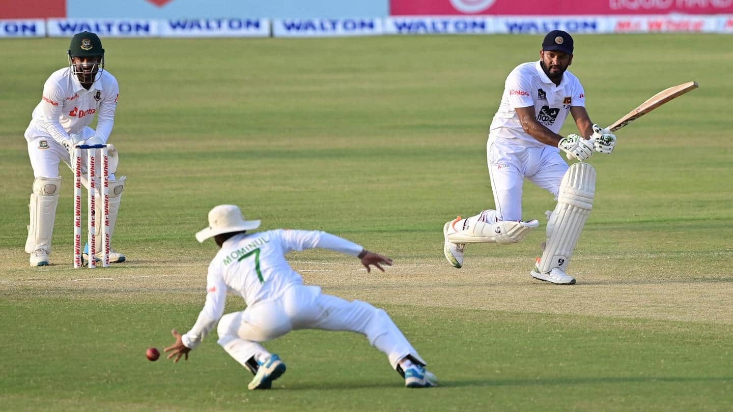 Sri Lanka hold Bangladesh in first Test: Records broken