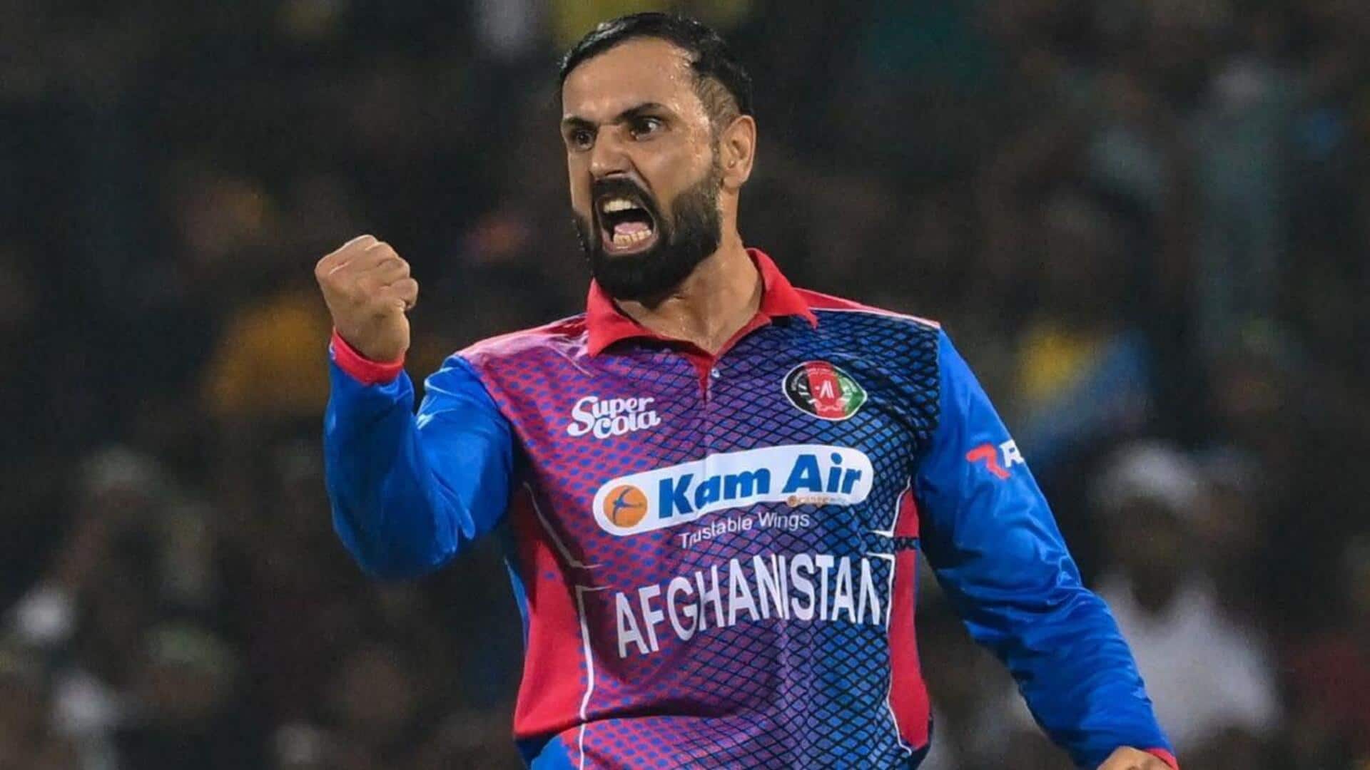 Mohammad Nabi becomes second Afghanistan player with 100 T20I wickets Mohammad Nabi becomes second Afghanistan player with 100 T20I wickets