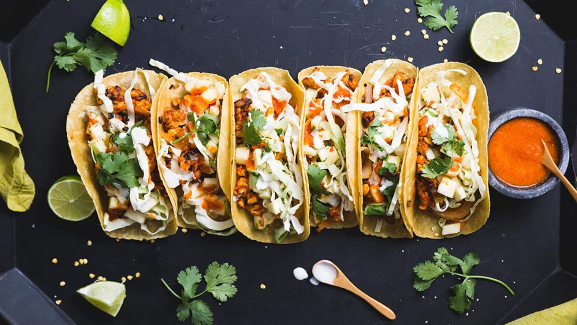 Mexican vegan tacos al pastor recipe