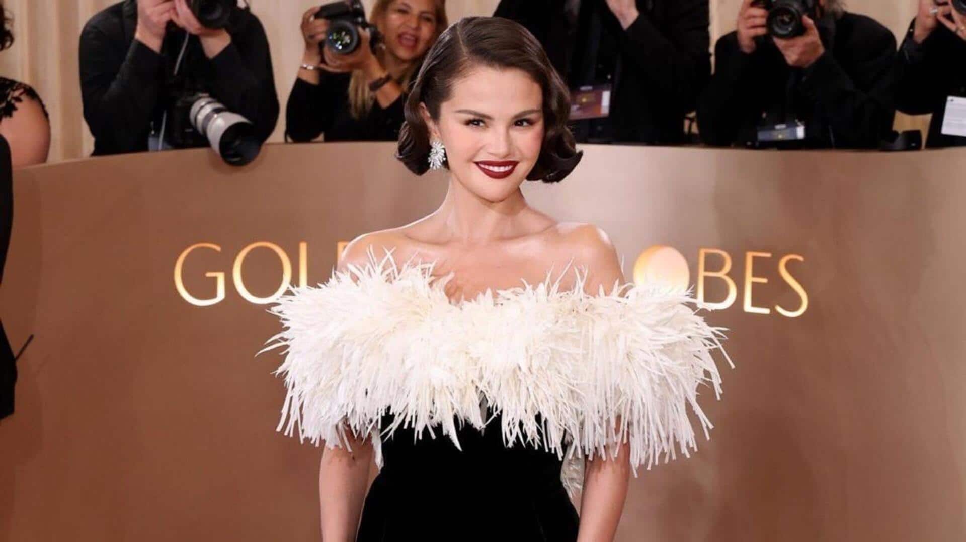 Selena Gomez's Golden Globes gown took  320 hours to make! 