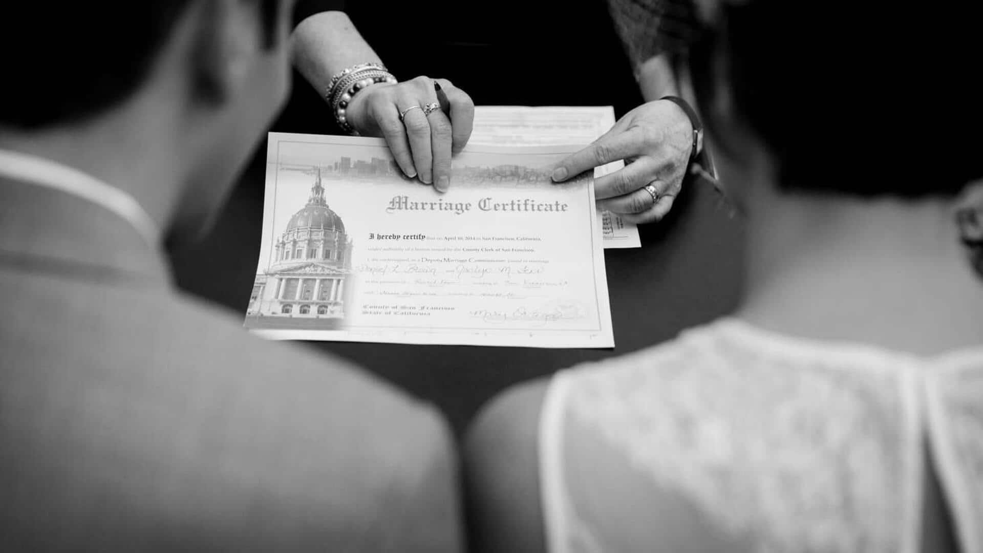 How to get errors on your marriage certificate fixed