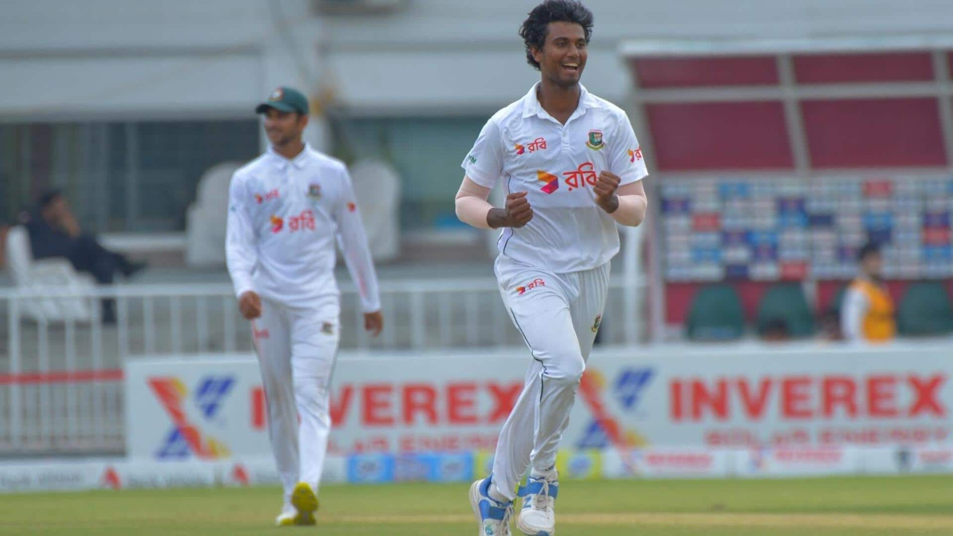 Bangladesh pacer Hasan Mahmud scalps his maiden Test fifer: Stats