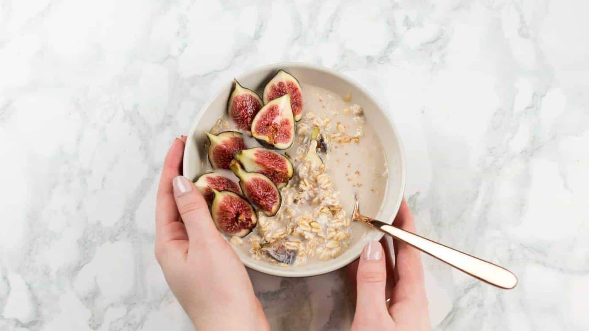 No-cook breakfast: Fig-almond overnight oats