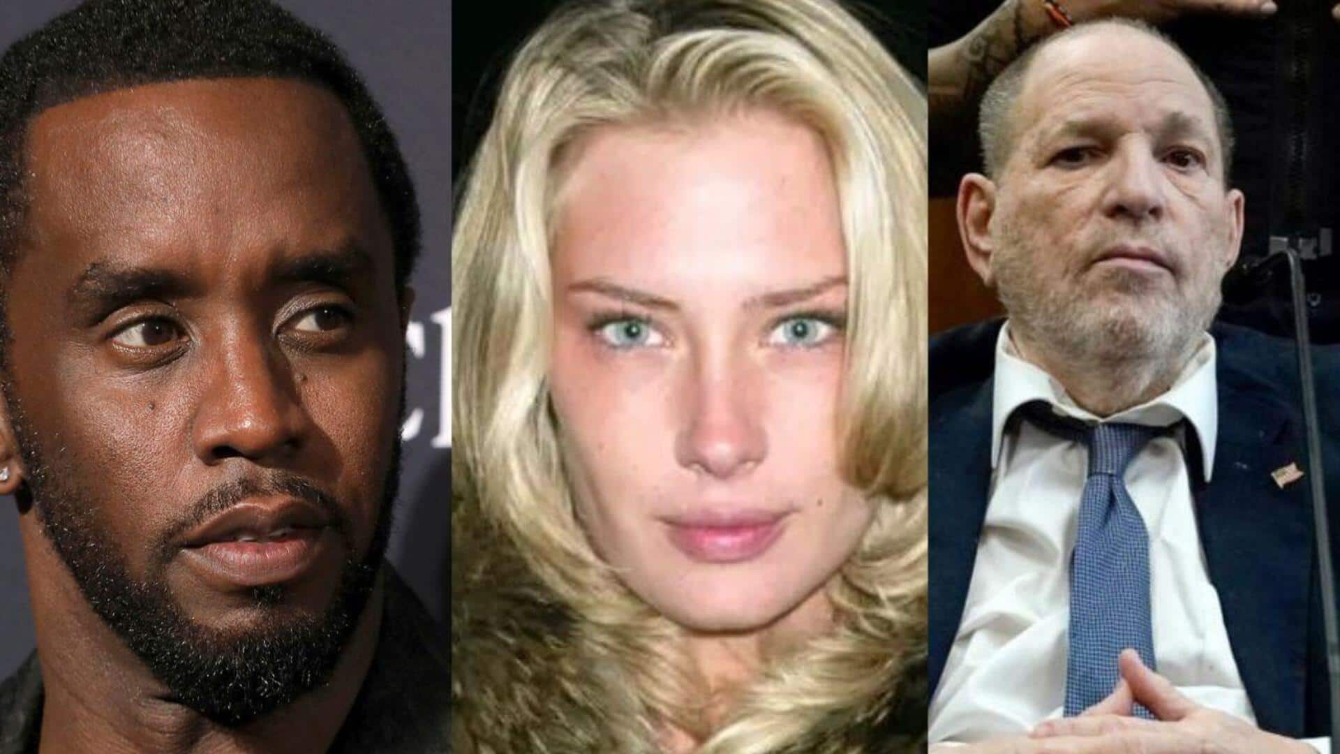 Who is the model accusing Diddy and Weinstein of rape?