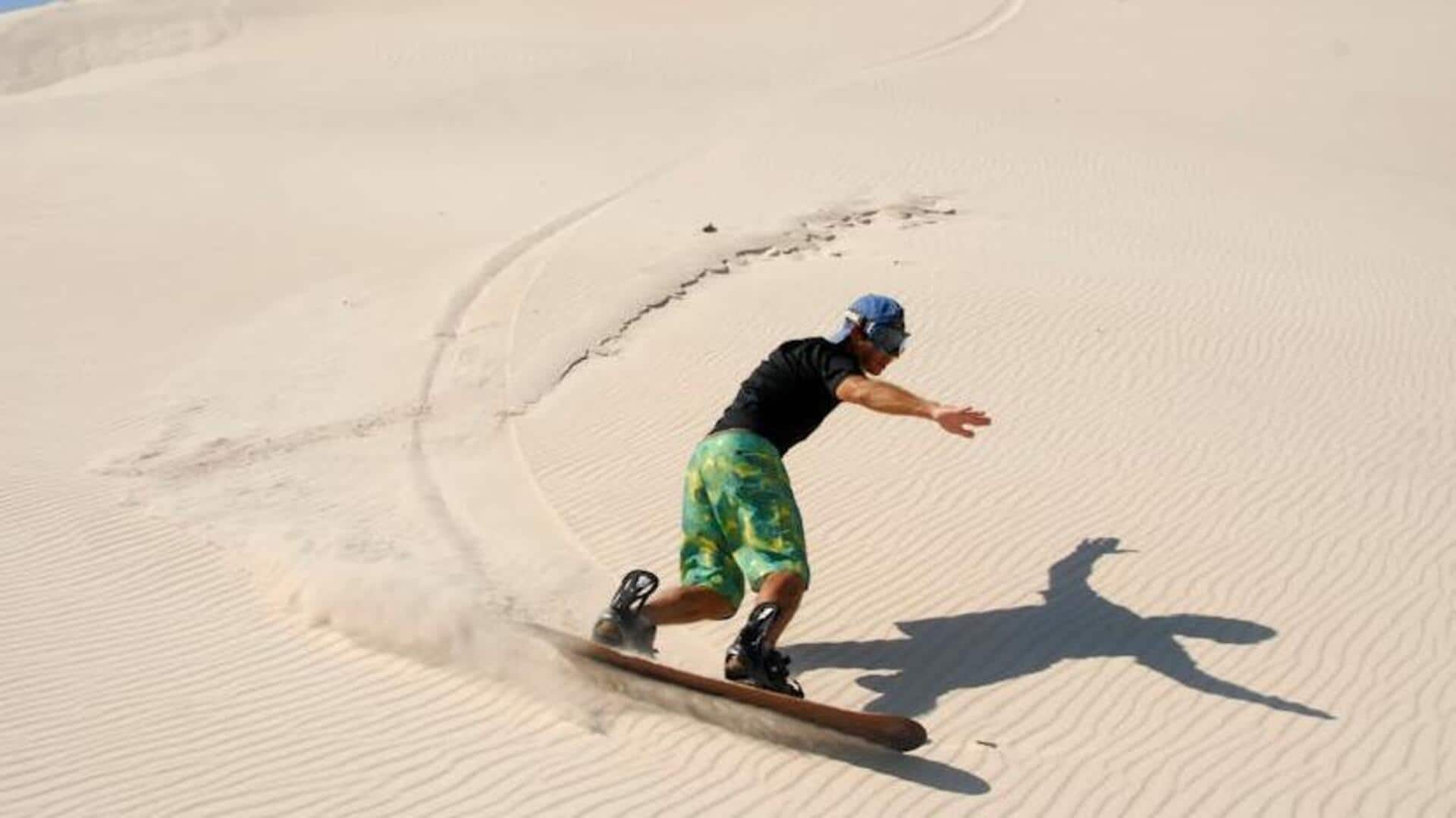 Glide across the golden dunes of Namibia