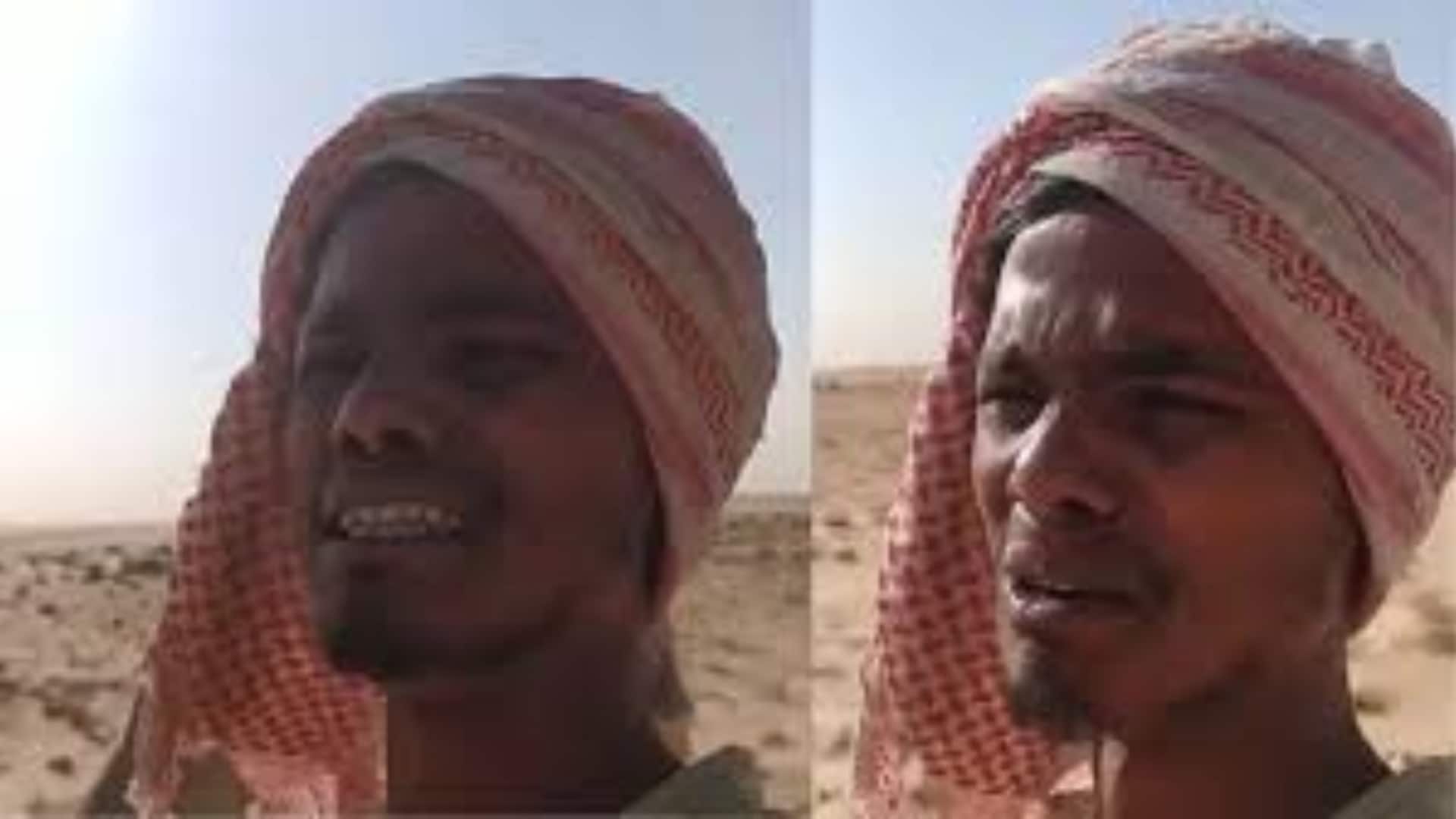 Video: Indian in Saudi desert asks PM Modi for help