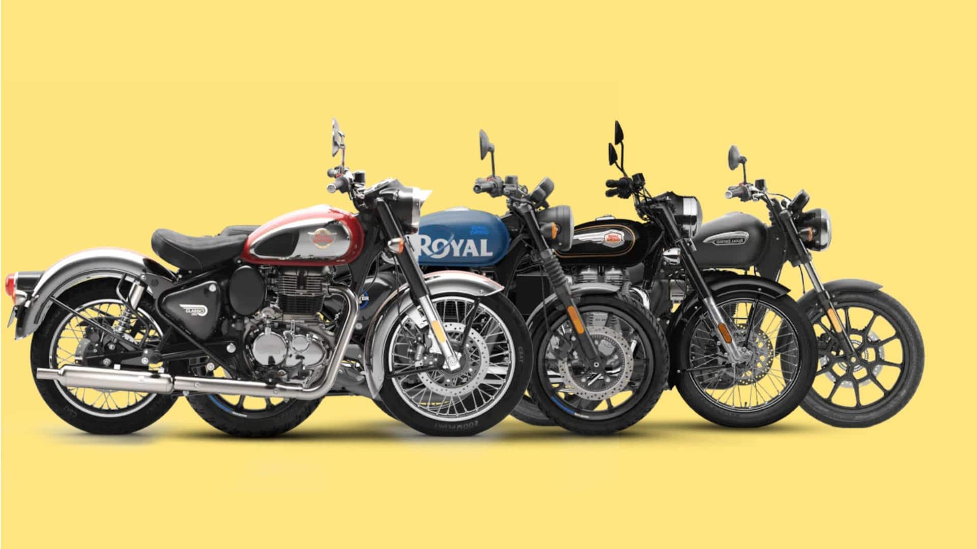 4 of 5 top-selling 200-500cc motorcycles are from Royal Enfield