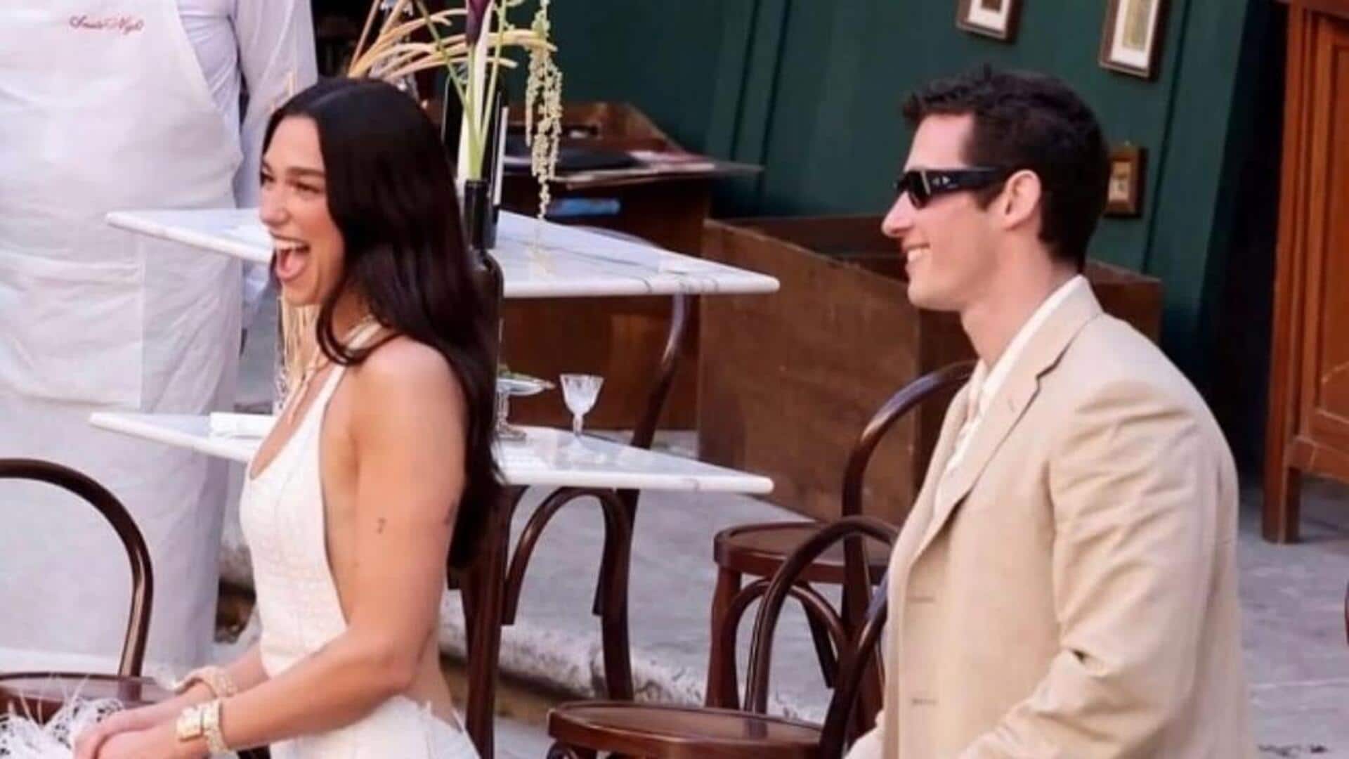 Elton John performs at Dua Lipa-Callum Turner's 2nd wedding
